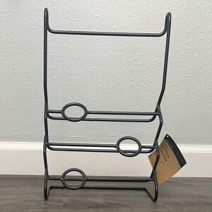 New World Market 3-Bottle Metal Wine Rack